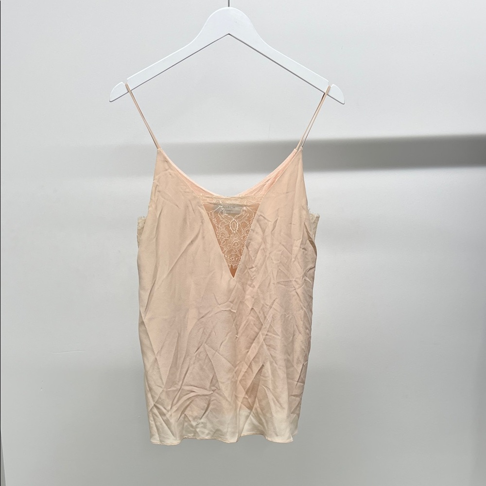 Bailey 44 Light Pink Silk Lace Cami Top